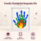 Family Handprint Keepsake Kit – 3D Layered Frame